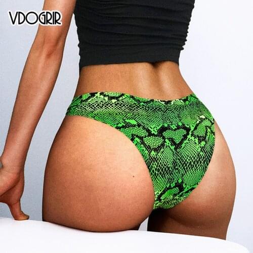 VDOGRIR Sexy Womens Sport Panties Underwear Seamless Soft Thong Low Waist Female Breathable Underpants G-String Lady Lingerie