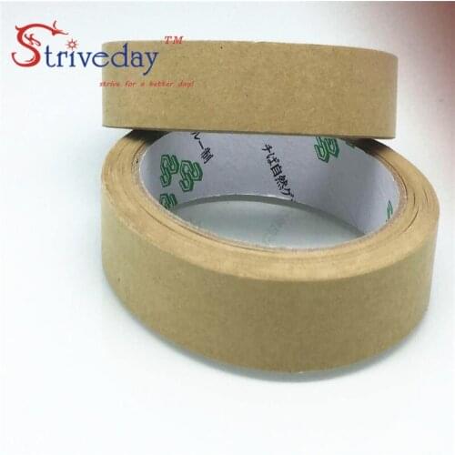 5pcs 30mm wide 25 meters long Waterproof free kraft paper tape photo frame tapes sealing tape leather belt high viscosity DIY
