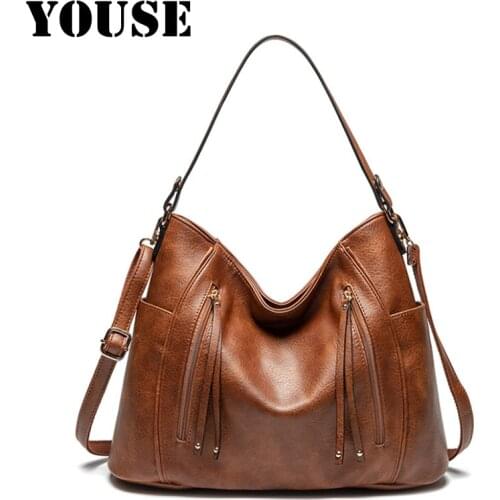 YOUSE Brand 2020 New Fashion Simple and Generous Womens Bag Versatile Temperament Womens Handbag One-shoulder Cross-body Bag