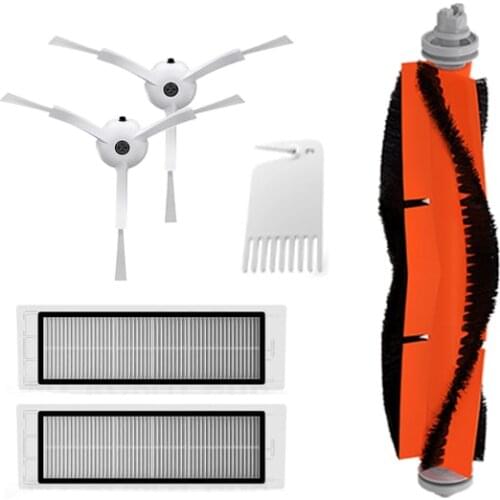 Side brush HEPA filter main accessories for xiaomi mijia mi 1 2 roborock s50 s51 S55 s6 S5 robot vacuum cleaner spare parts