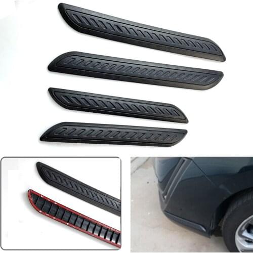 4pcs Car Bumper Protector Anti-collision Strips Bumper Corner Rubber Moldings Bar Guard Protection Universal