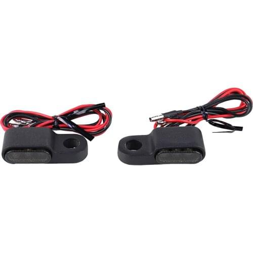 Handlebar Amber Blinker Signal Lamp Motorcycle LED Turn Signal Light for General Motorcycle Bike (Notice:the hole size)