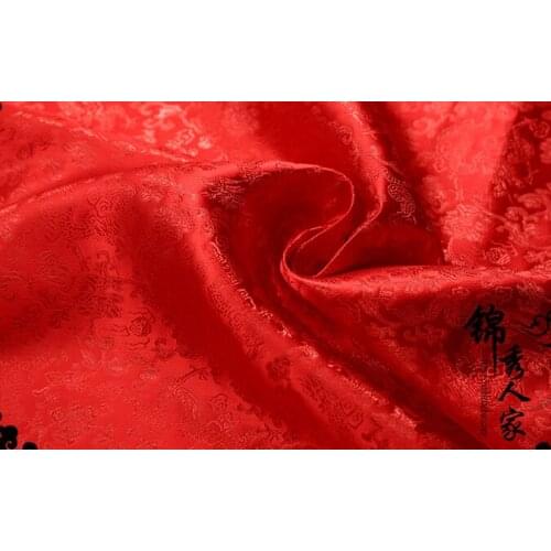 02 DIY Garment Sewing Supplies & Fabrics Brocade and Satin Fabric Dragon Series ofTang Qipao Silk and Satin Fabrics