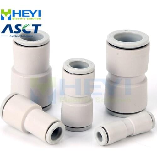 10PCS/bag Pneumatic Air fittings KQ2H 8mm 10mm 12mm air tube One-Touch Push Into Straight Gas Fittings one year Warranty