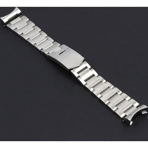 22mm Solid Stainless Steel Watchband For Tudor Black Bay 79230 79730 Heritage Chrono Watch Strap Wrist Bracelet Logo On No Rivet