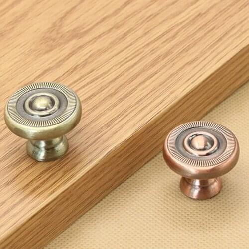 26mm antique copper antique brass drawer cabinet knobs pulls retro furniture handles