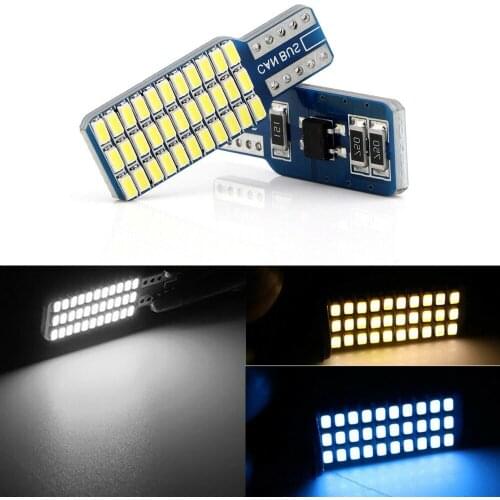 For T10 3014 33smd Led Turn Signal License Plate Trunk Clearance Lights Lamp Car Dome Lamp Tail Lights Warm White DC 12V 6000K