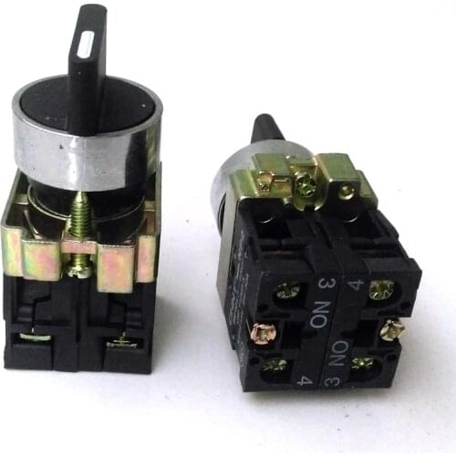 2PCS/Lot CHINT NP2-BD53 3 Position Selector Push Button 2NO Selector Switch XB2-BD53
