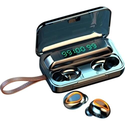 F9-5 TWS Headphones Wireless Earbuds BT 5.0 Stereo Earphones Deep Bass Noise Canceling 2000mAh Waterproof Sports Headphones