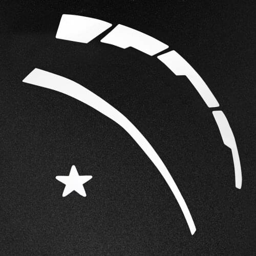 Car Wheel Universal 3D Emblem Motorcycle Car AccessoriesTire Auto Star Blade Label Styling DIY Decoration Tyre Sticker Goods