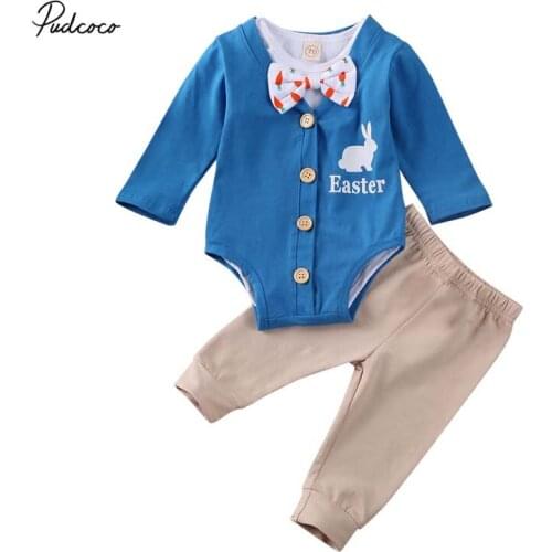 2020 Baby Spring Autumn Clothing 3pcs Infant Baby Girls Boys Rabbit Long Sleeve Romper Top+ Ball Tail Pants Outfits Newborn Set