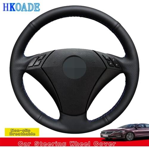 Car Products Artificial Leather Car Accessories Steering Wheel Cover For BMW E60 Sedan 530d 2003-2009 E61 Touring 2004-2009