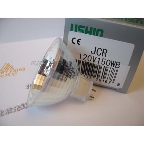 Ushio JCR 120V150WB halogen lamp,stippled reflector,dental lighting,fiber optic light source,JCR120V150WB,EKZ/FMG 120V 150W bulb
