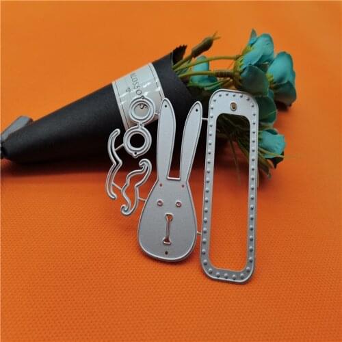 Rabbit Accessories Metal Cutting Dies for Scrapbooking Handmade Tools Mold Cut Stencil New 2021 DIY Card Make Mould Model Craft