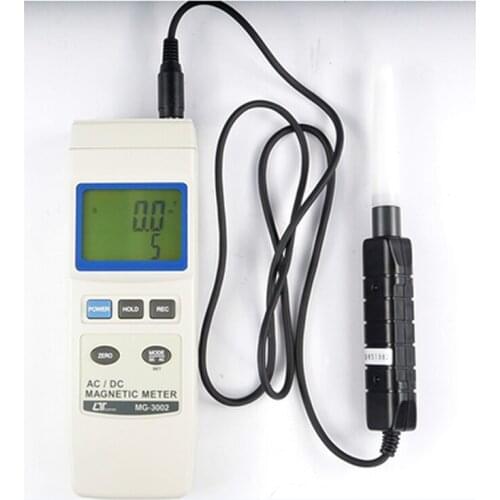 MG-3002 electromagnetic field tester, MG3002 Gauss meter, frequency response: AC measurement 50 Hz / 60 Hz