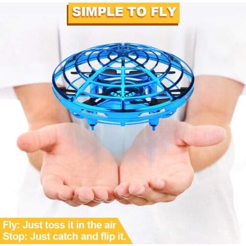 Mini Helicopter RC UFO Dron Aircraft Hand Sensing Infrared RC Quadcopter Electric Induction Toys Mini Drone for Children Kids