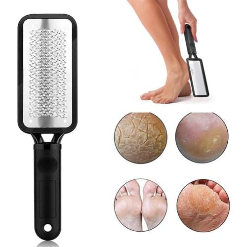 1 Pcs Reusable Stainless Rasp File Foot Care Hard Callus Remover Exfoliating Grater Foot Care Pedicure Easy Clean Pedicure Tools