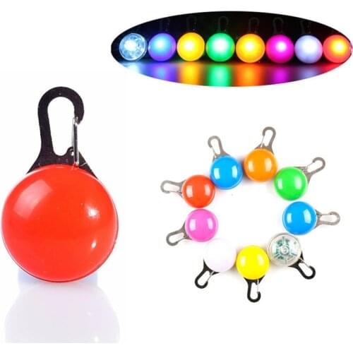 Fashion LED Glowing Pet Dog Cat Collar Pendant Luminous Pet Led Night Light Collar For Night Walking Safety Dog Cat Accessories
