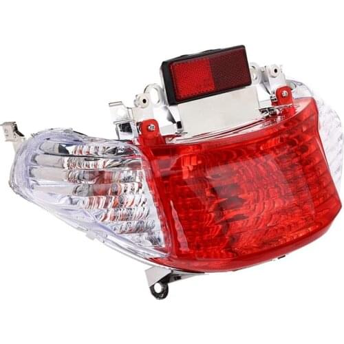 Motorcycle Rear Brake Tail Light Lamp Red Stop Light for 50Cc Gy6 Scooters