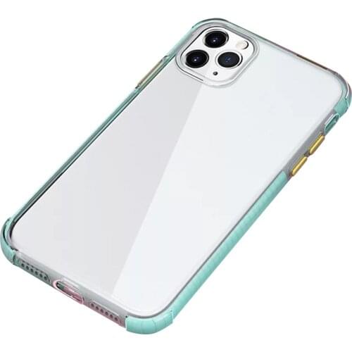 Soft TPU Smart Phone Case for iPhone 12 Full Protective Cover (Green)