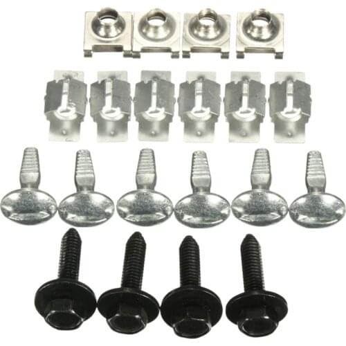 20 Pcs Engine Cover Fixing Fitting Clips Screws Kit for Citroen C5 Peugeot 407