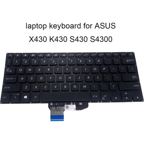 Replacement Keyboards for ASUS vivobook 14s X430 S430 S4300 backlit keyboard GR German silver black 0KNB0 2608GE00 260AGE00 new