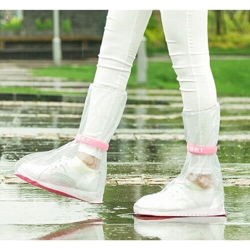 Waterproof Rain shoes cover Women/men/kids children thicken waterproof Boots Cycle Rain Flat Slip-resistant Overshoes