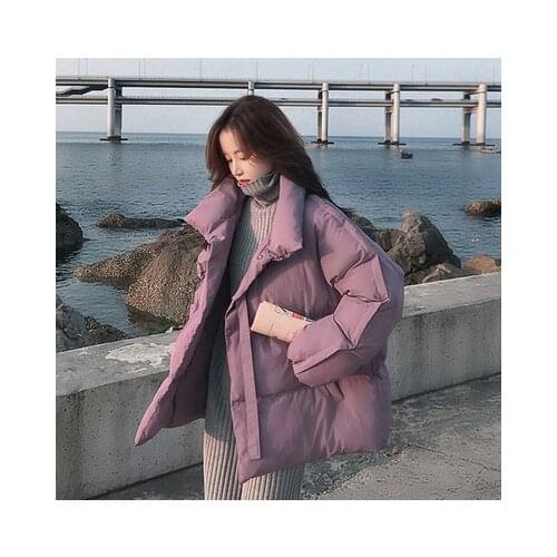 Obrix Female Casual Streetwear Jacket Wide Waist Korean Style Stand Collar Full Sleeve Sashes Outerwear For Women