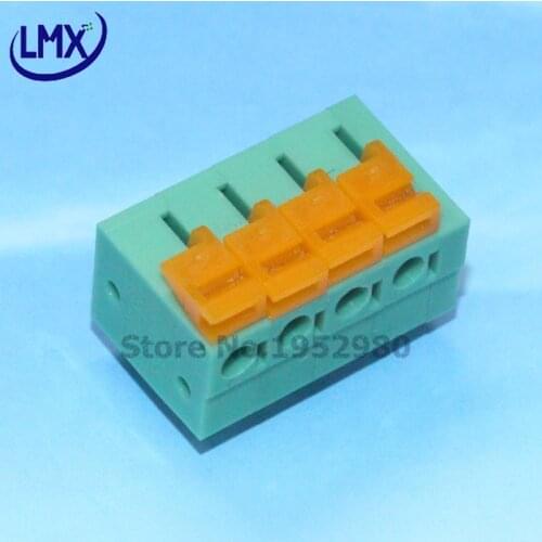 50PCS 5.08mm Pitch Spring Terminal Connector 1/2/3/4/5/10-20P KF142R Straight Pin PCB Mounted Screw Free RoHS