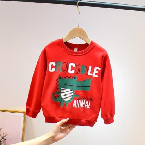 Clearance sale Autumn kids Cotton sweatshirt Hoodie boys girls dinosaur Casual spring tops baby clothes Children clothing