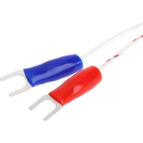 Thread M6 Screw Probe Temperature Sensor Thermocouple K Type Cable 2M 0-600℃ 85AC
