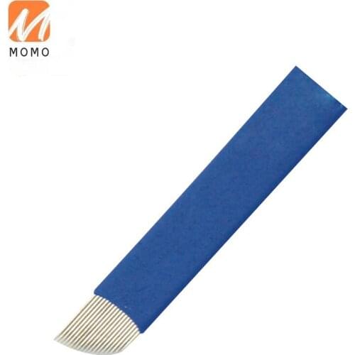 Line Embroidery Needle Piece Handmade Chinese Blue Leather 18-Pin 16-Pin 14-Pin Semi-Permanent Lines