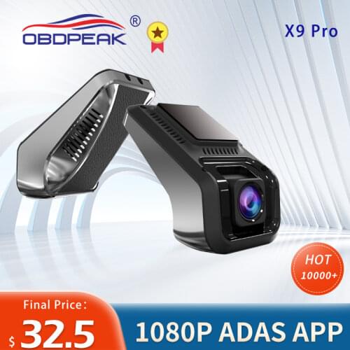 OBDPEAK X9 Pro WIFI Car DVR Android USB 1080P Dash Cam ADAS Car Registrar Night Vision Driving Video Recording Dash Camera