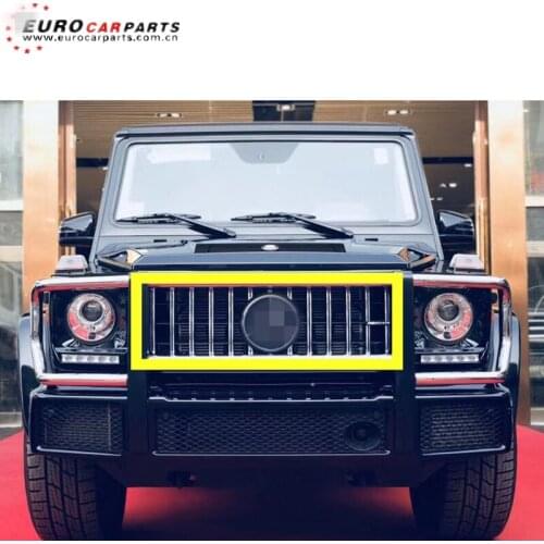 W463 GT grille fit for MB G-class G500 G55 G63 to 2018year GT style grille with emblem