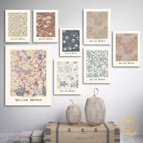 William Morris Famous Canvas Painting Abstract Wall Pictures Prints and Posters London Underground for Living Room Home Decor