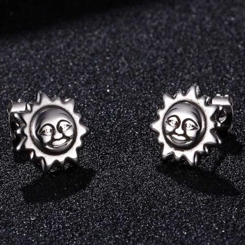 Women Earrings European American Style Jewelry Personality Retro Fashionable Trendsetter Sun Stud Earring Female BB0789