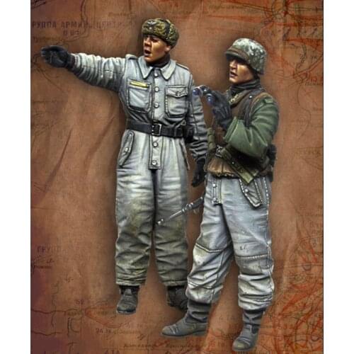 1/35 Resin Figure Model Kit German Soldiers Infantry WWII Unpainted Unassambled