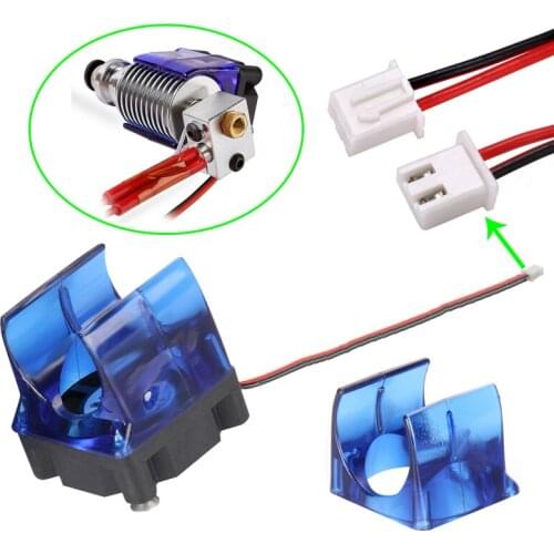 1 set E3D V5 V6 Mounts Injection Molding Part 30*30*10mm Cooling Fan With Bracket Radiator Housing Guard DIY Blue Support Cover