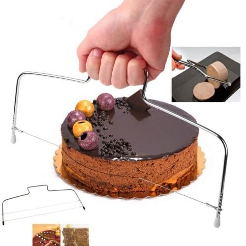1Pcs Adjustable Wire Cake Slicer Cutter Leveller Decorating Bread Wire Decor Tools