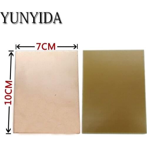 11-03 5pcs 7x10cm PCB Single Sided Copper Clad plate DIY PCB Laminate Circuit Board
