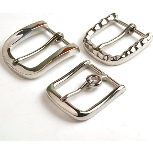 4cm Stainless Steel Belt Buckles Single Prong For 3.7-3.9cm Wide Belt Webbing Business men Belt DIY Accessories Leather Craft