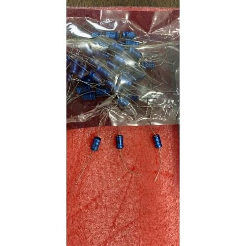 63V10UF 030 series Axial fever aluminum electrolytic capacitor, diameter 6mm, height 10mm