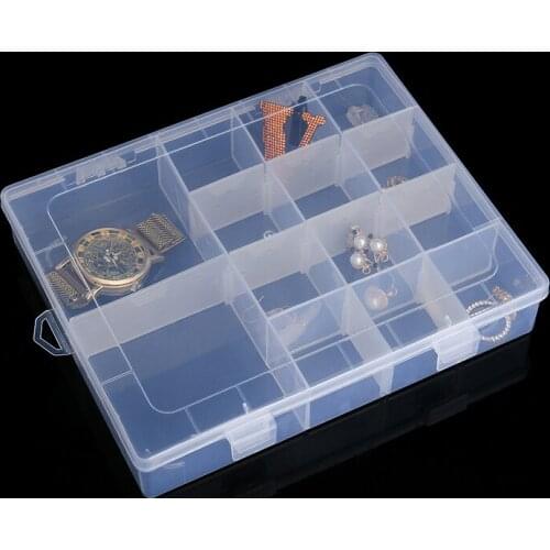 Block Can Be Removed Transparent Plastic Jewelry Toy Hardware Screw Parts Stationery Tabletop Makeup Finishing Collection Box