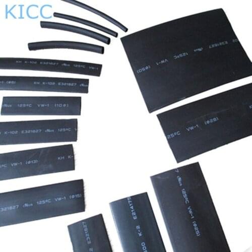 Black 1.5MM Heat Shrinkable Tube 1.5mm Inner Diameter Insulation Heat Shrink Tubing (5Meter/Lot)