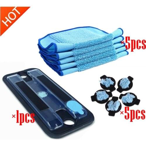 Part for iRobot Braava 380 380t 320 Mint 4200 5200 Vacuum Cleaner Mop Pad Pro-Clean Mopping Clean Reservoir Pad Wick Cap & Mop