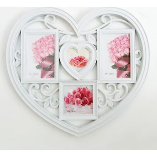 European Heart-shaped Photo Frame Home Living Room Combination Photo Wall Decoration Modern Birthday Creative Gift