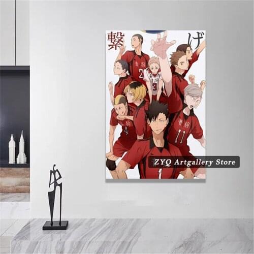 Haikyuu Nekoma High School Poster Decorative Painting Canvas Wall Art Living Room Posters Bedroom Painting