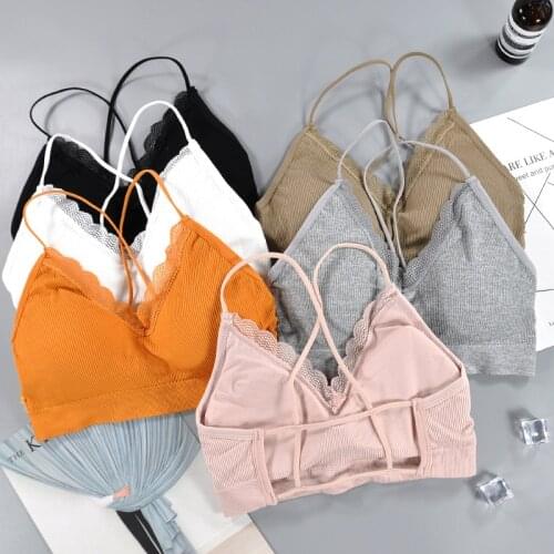 Cotton Push Up Sports Bras Women Running Yoga Sport Tops Jogging Gym Women Sports Bra Girl Sports Bra Underwear Fitness Solid