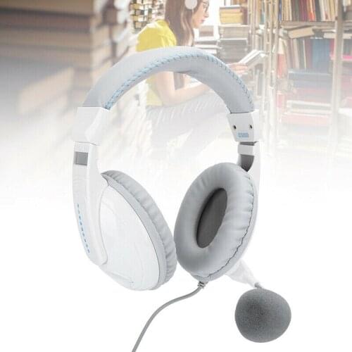 3.5mm Stereo Gaming Headset Over Ear Headphones with Noice Cancelling Microphone
