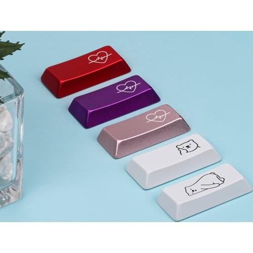 KBDfans Cherry Profile CNC Aluminum Artisan Keycaps 2.25u Enter MX Style